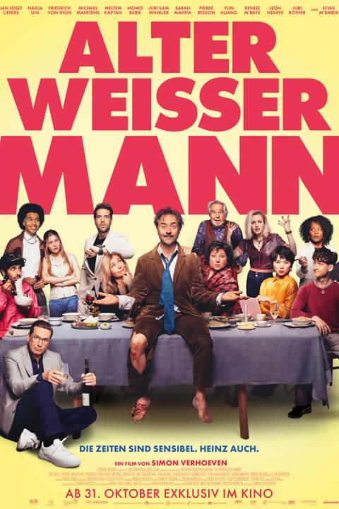 Plakat Alter weißer Mann